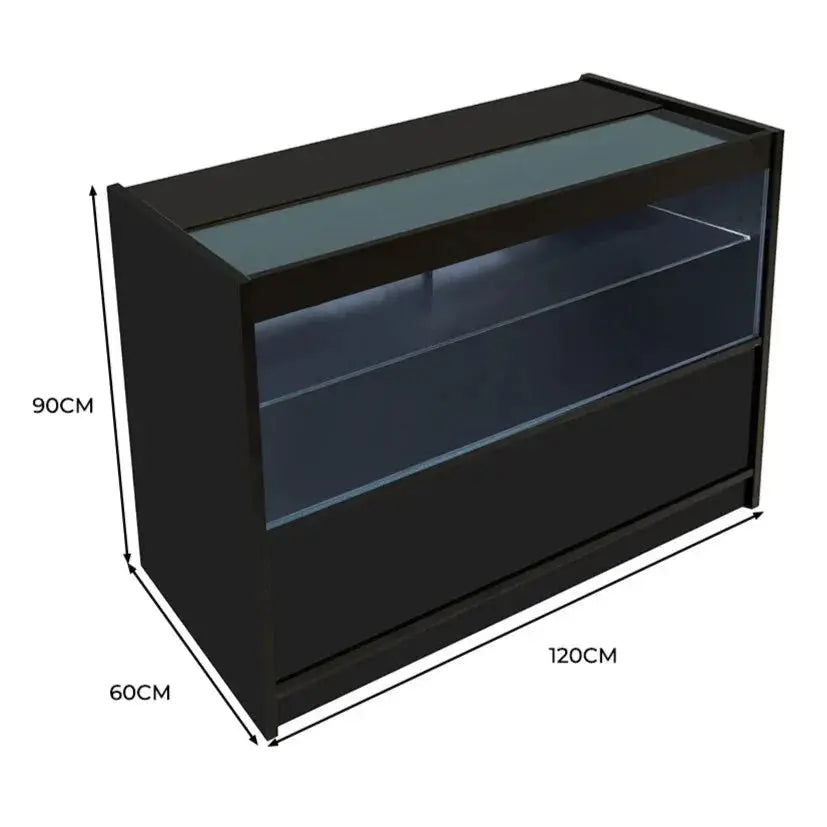 Monster Shop LED Retail Shop Counter C1200 - Black -