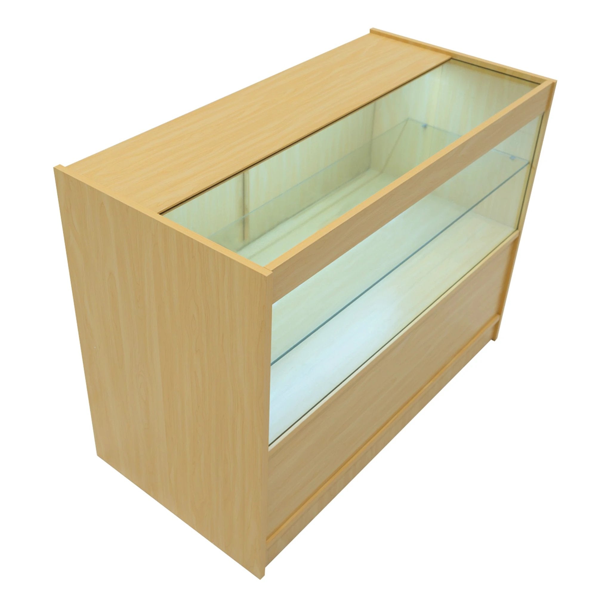 LED Retail Shop Counter C1200 - Maple by Monster Shop