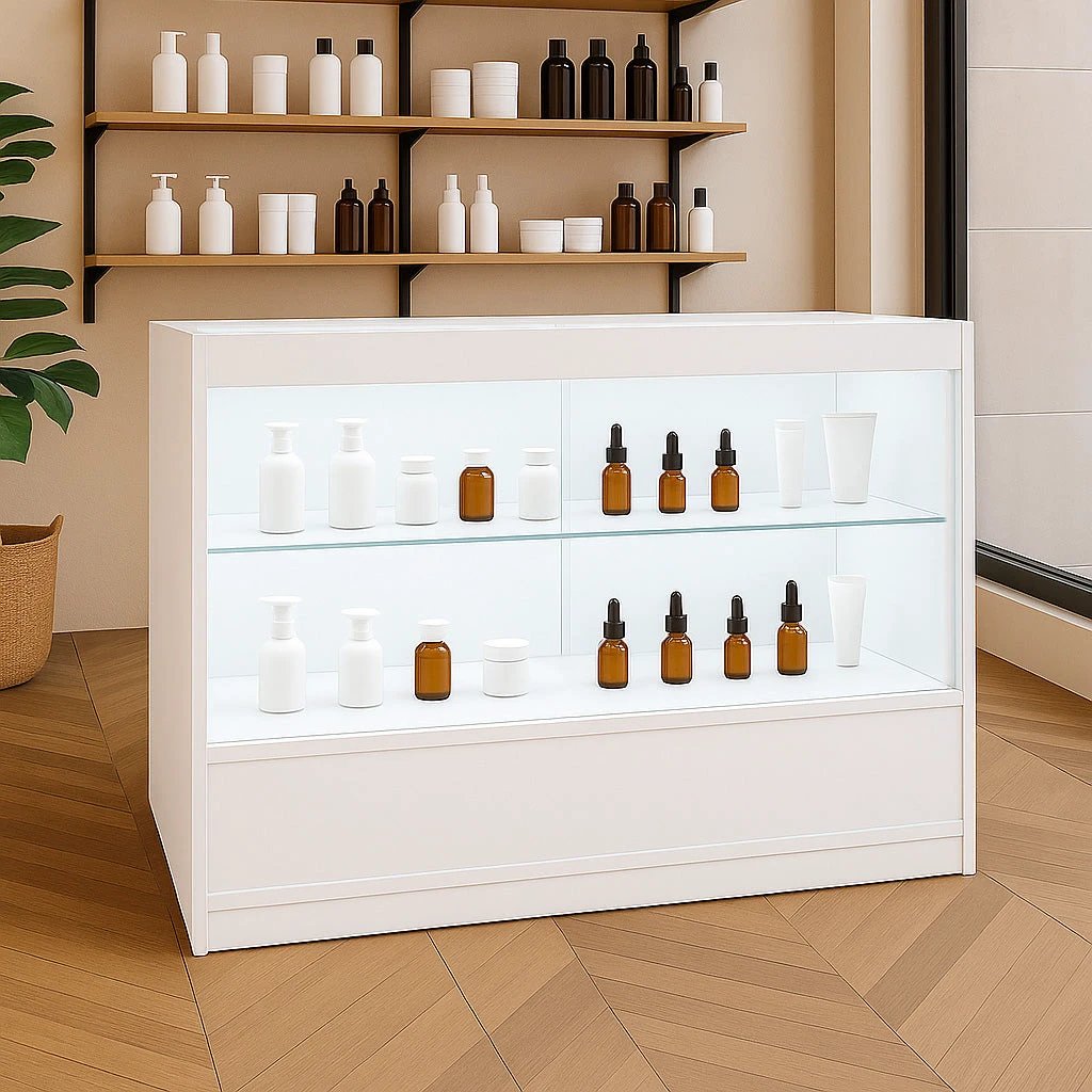 LED Retail Shop Counter C1200 - White by Monster Shop