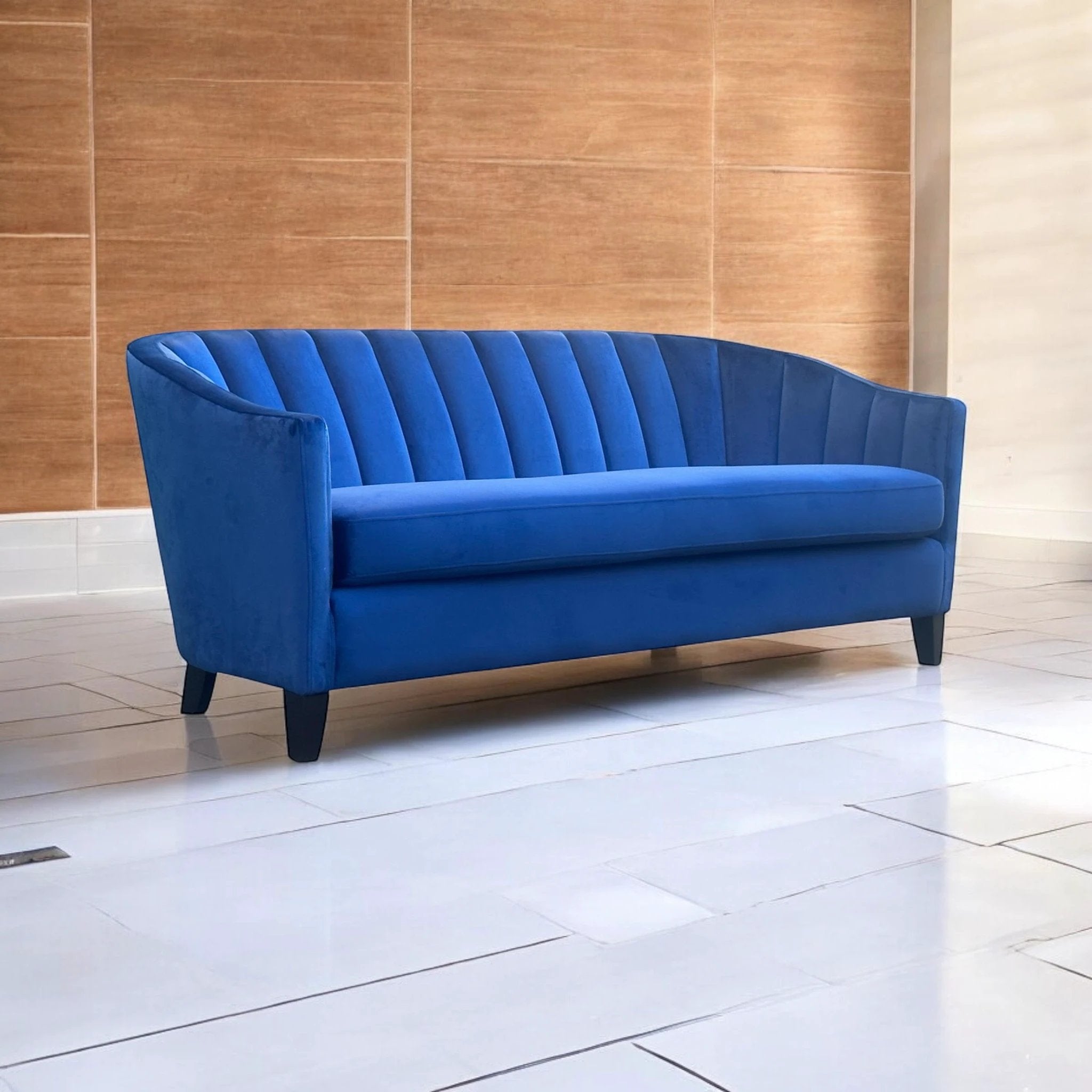 Premium Sofa 189cm Velvet Upholstery Plush Cushions Home by MSL