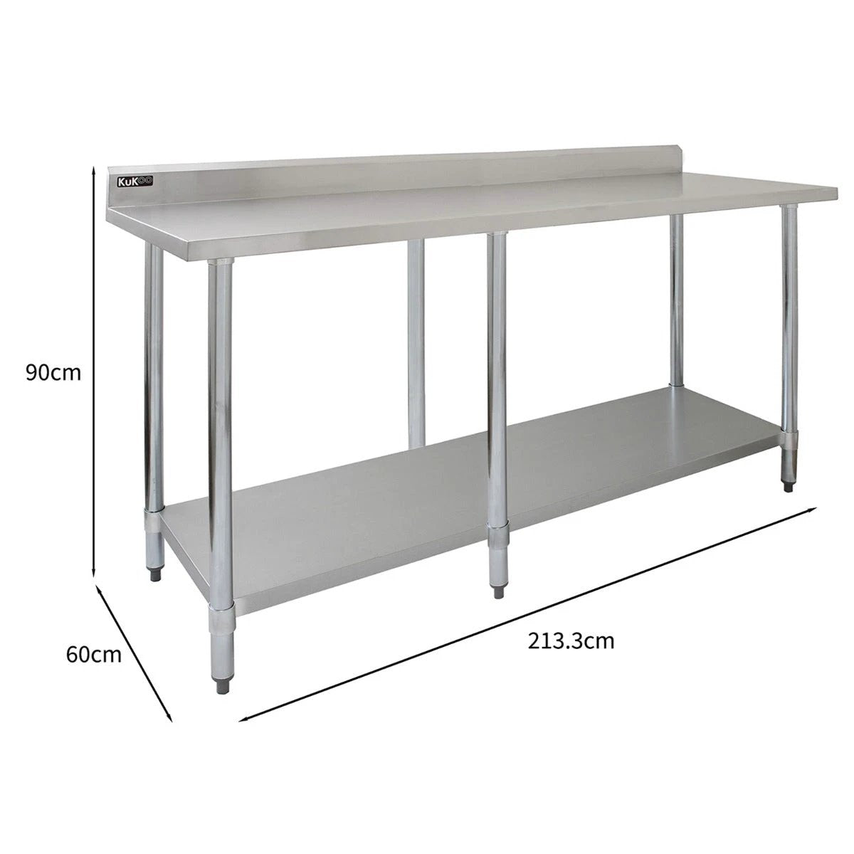 Commercial Stainless Steel Catering Table - 7ft Wide by Monster Shop