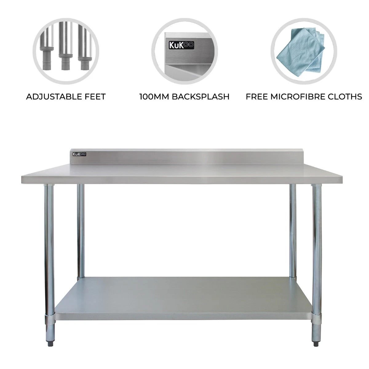 Commercial Stainless Steel Catering Table - 4FT Wide by Monster Shop