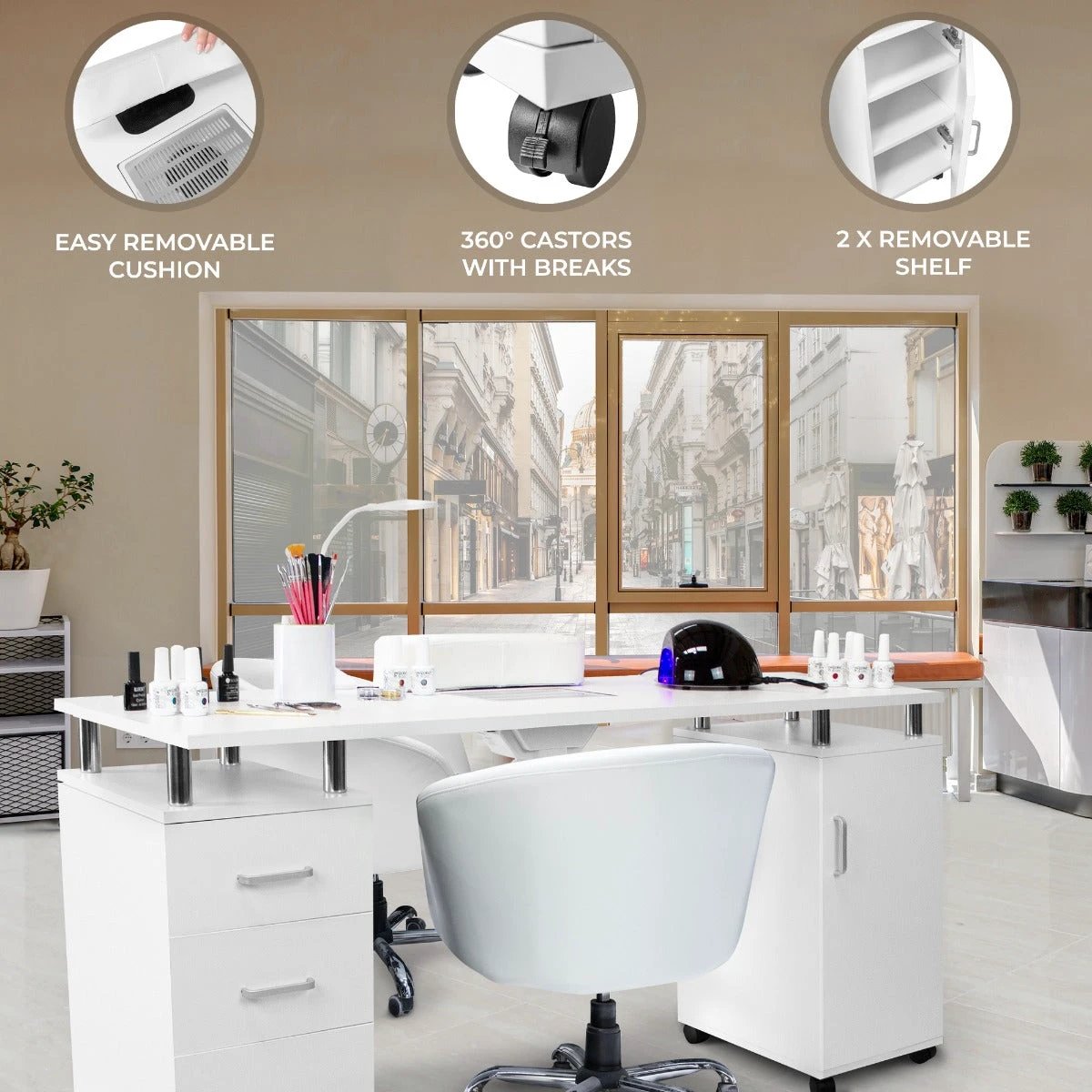 Professional Manicure Table by Monster Shop