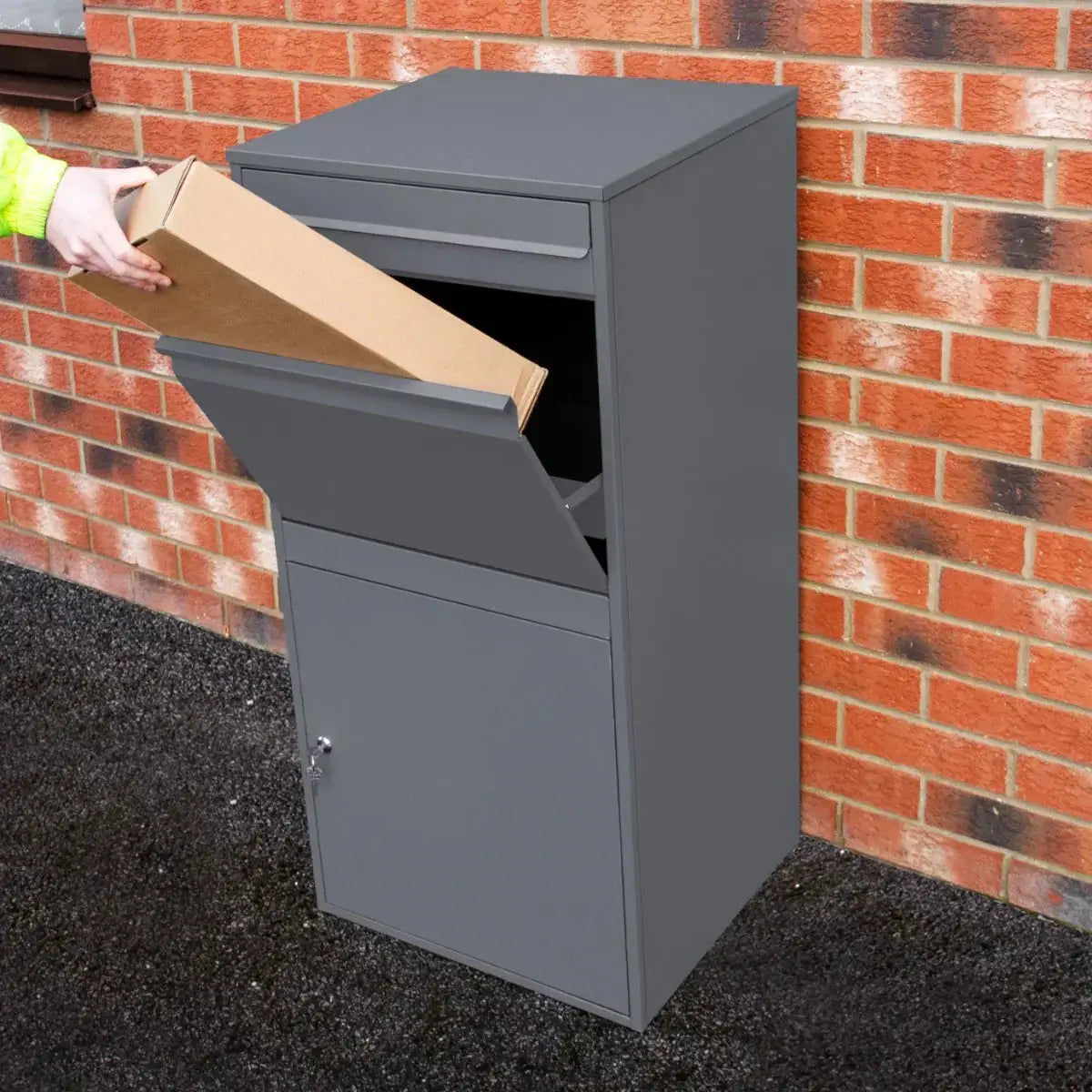 Monster Shop Grey Anti-Theft Parcel Post Box XL -