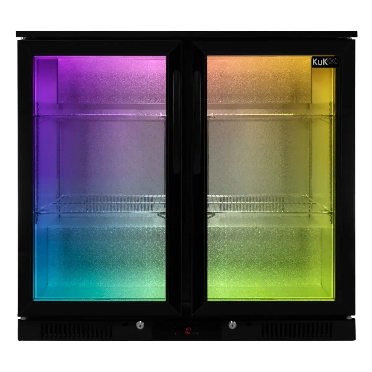 Monster Shop Back Bar Fridge Cooler - Hinged Double Door -
