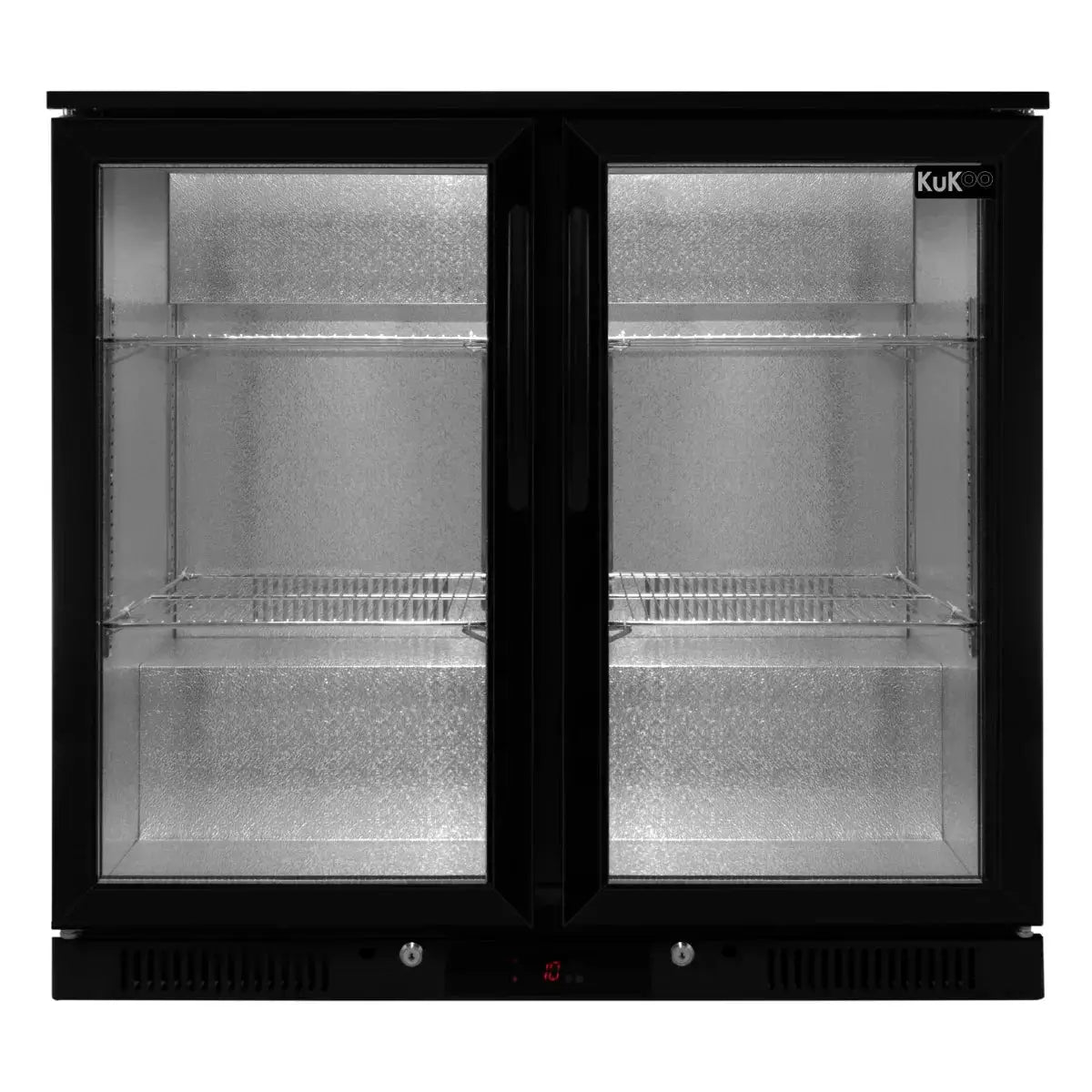 Monster Shop Back Bar Fridge Cooler - Hinged Double Door -