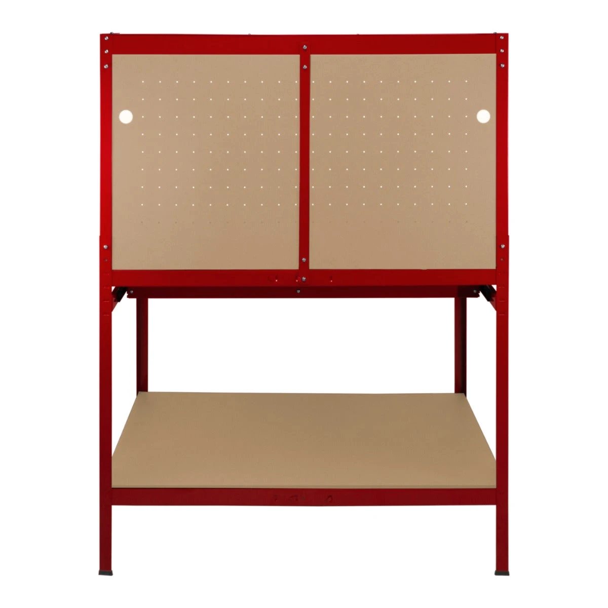 Monster Shop Workbench with Pegboard, Drawer & Light – Red -