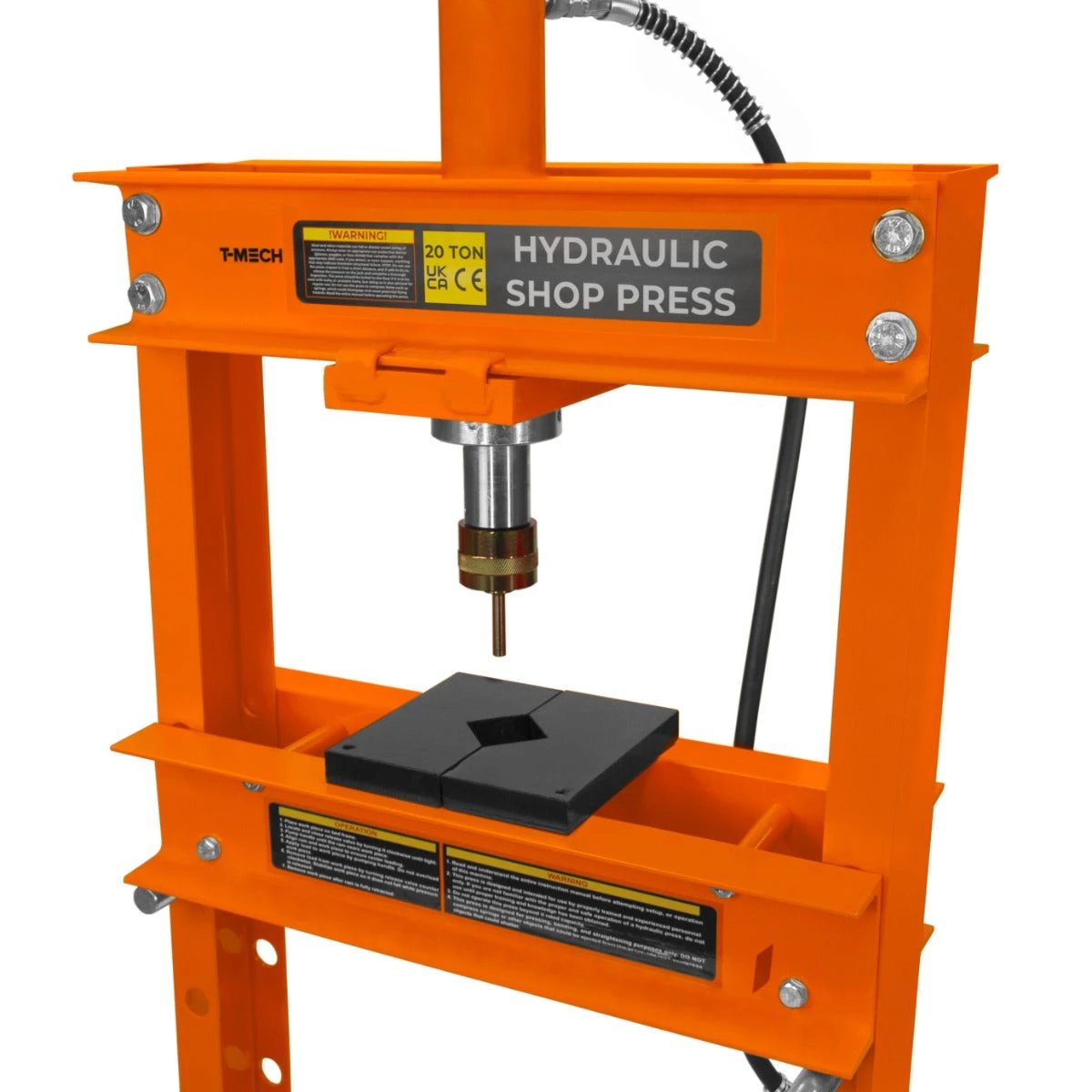 Monster Shop Hydraulic Shop Press with Gauge – 20 Tonne -