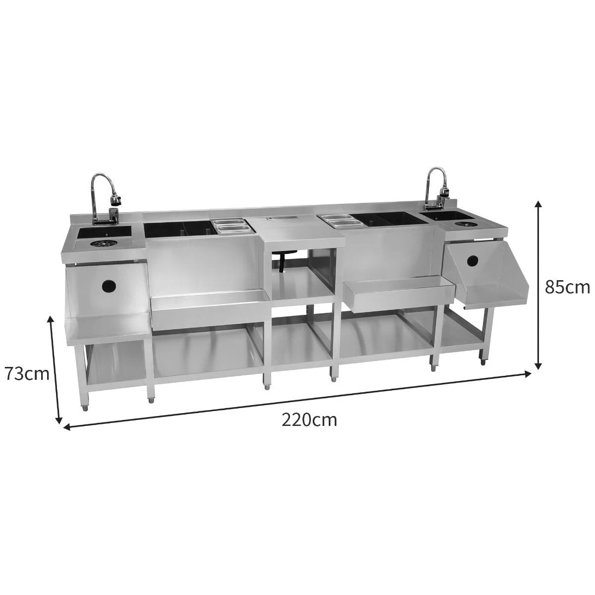 Monster Shop Compact Twin Cocktail Bar Station -