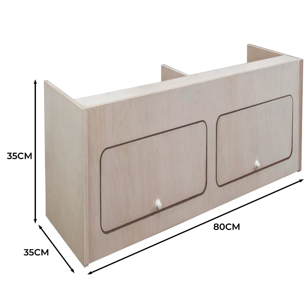 Overhead Camper Cabinet – 80cm x 35cm x 35cm by Monster Shop