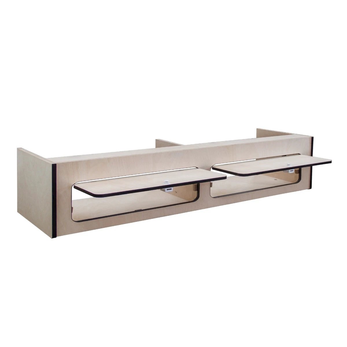 Overhead Camper Cabinet With Black Trim – 120cm x 25cm x 25cm by Monster Shop