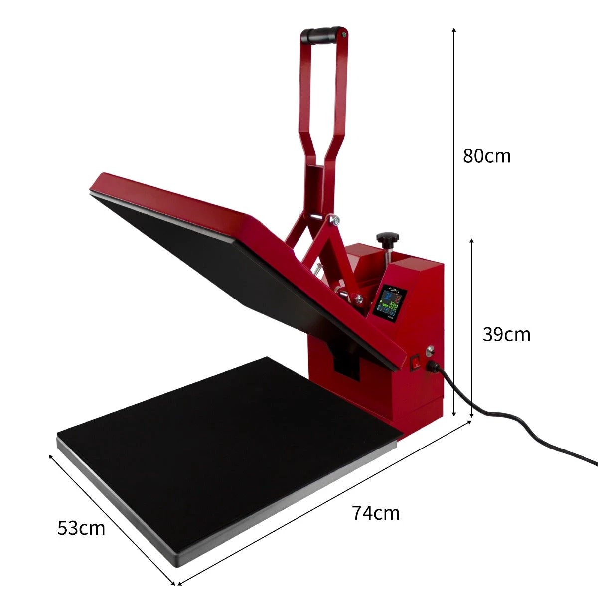 Monster Shop 50cm Clam Heat Press, PTFE Sheet & Sublimation Paper -