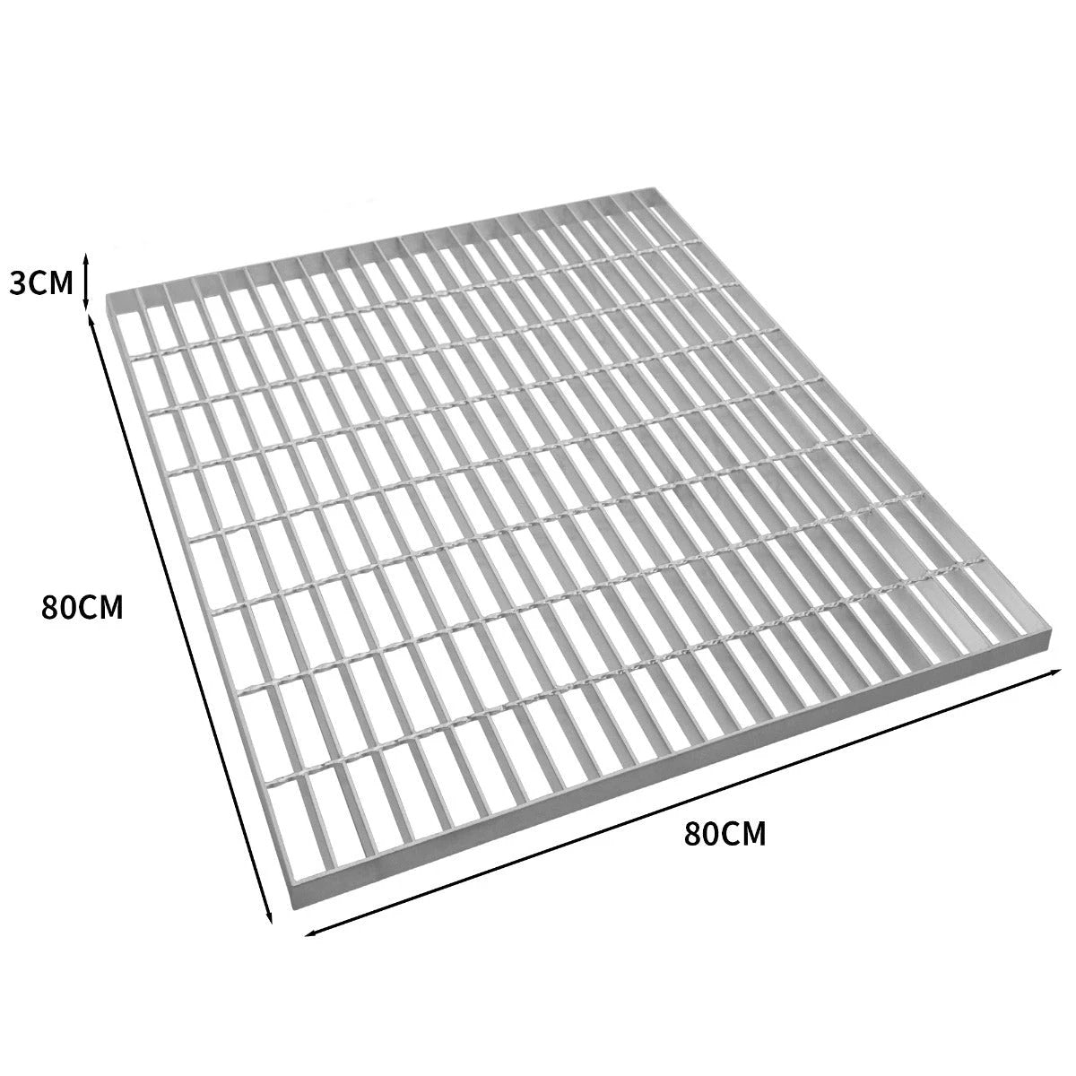 Galvanised Grating - 800mm x 800mm by Monster Shop