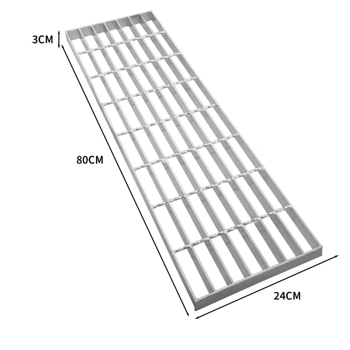 Monster Shop Galvanised Grating - 800mm x 240mm -