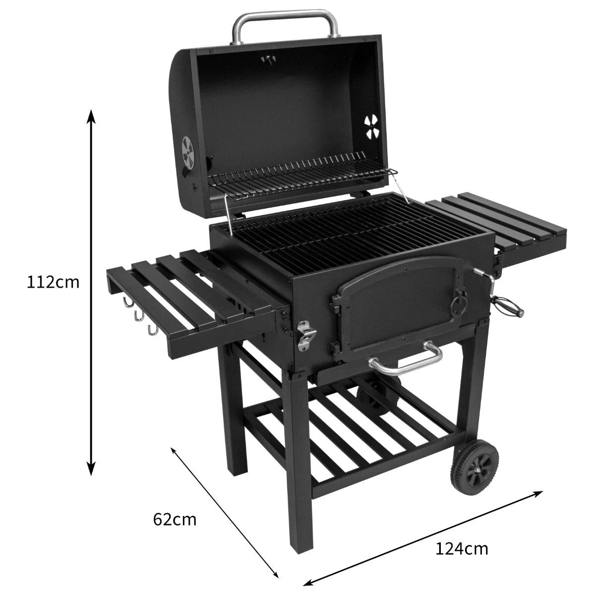 XL BBQ Smoker Grill & Union Jack Bunting by Monster Shop