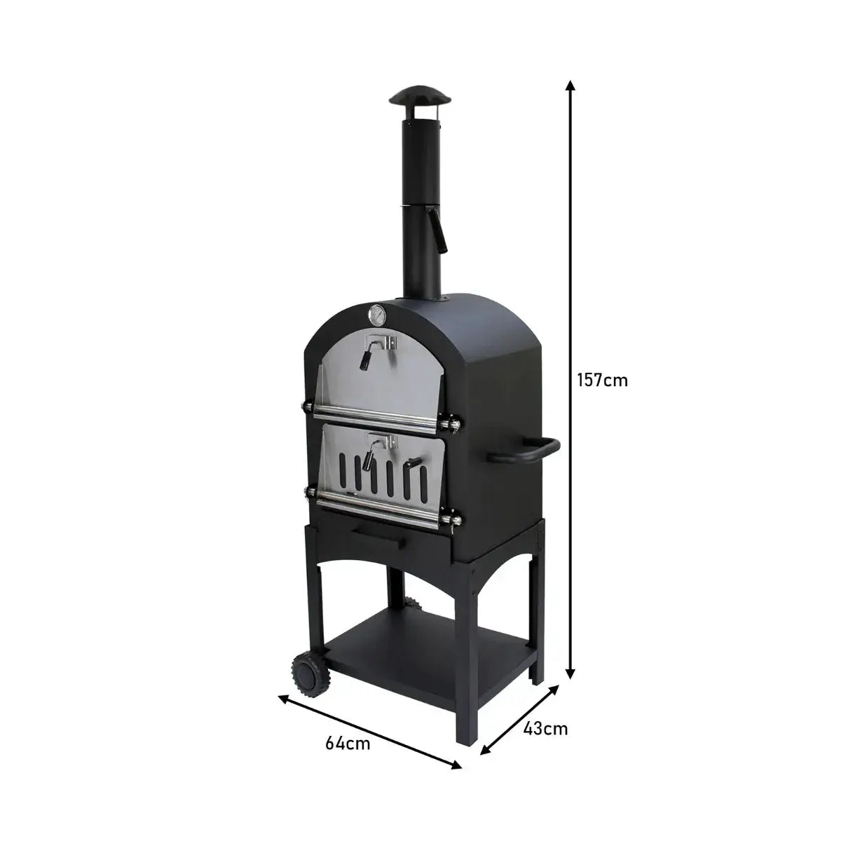 Monster Shop Outdoor Pizza Oven, Rain Cover & Union Jack Bunting -