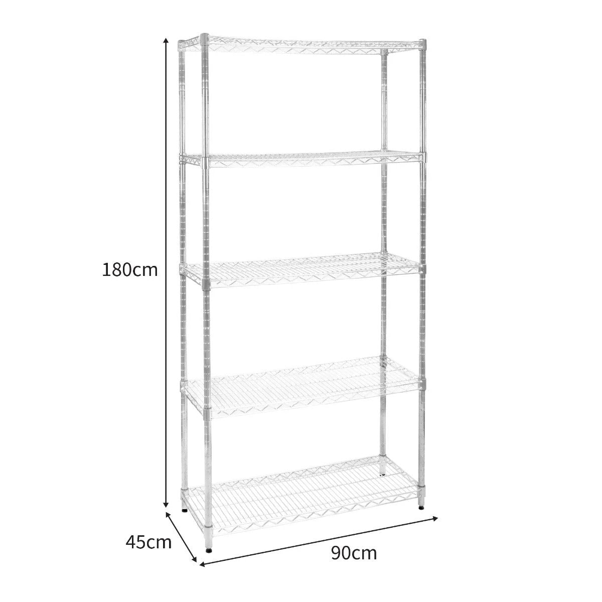 KuKoo Wire Racking - 45cm x 90cm x 180cm by Monster Shop