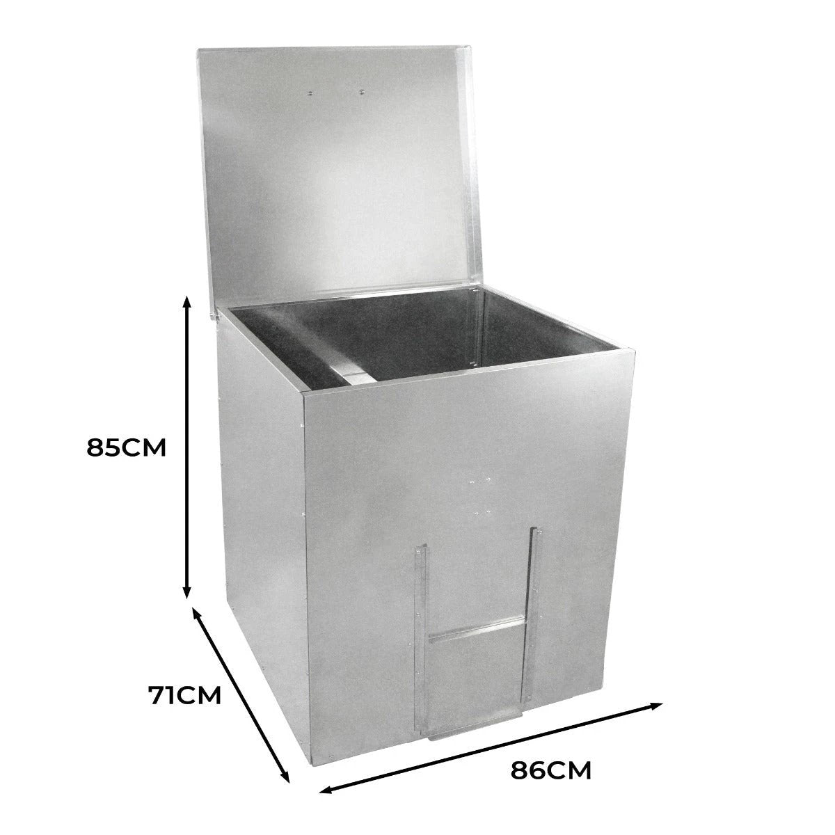 Galvanised Coal Bunker - 350kg by Monster Shop
