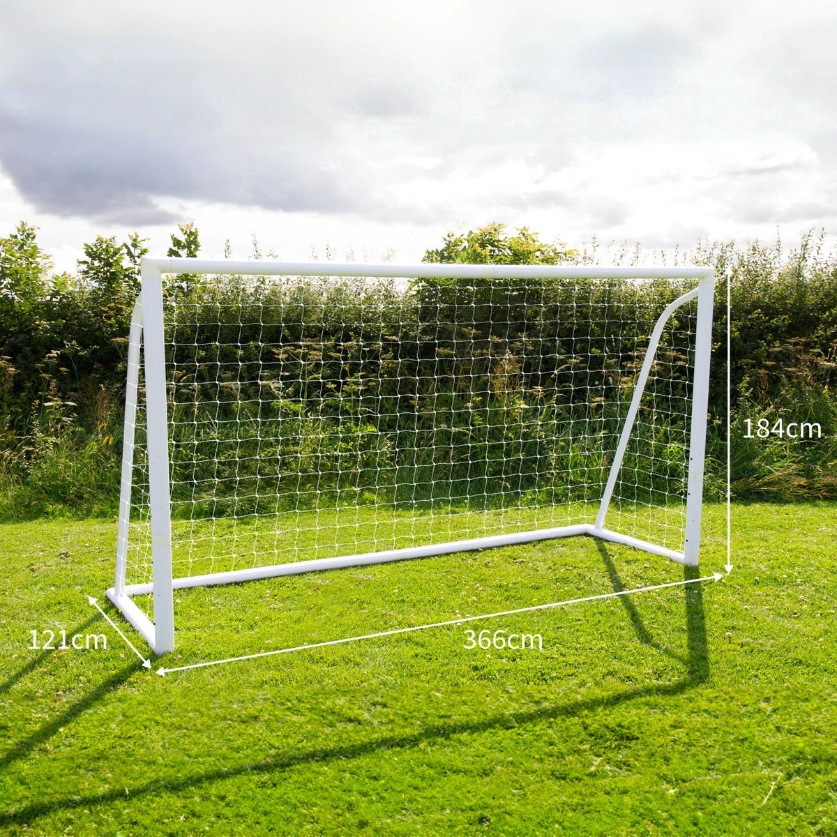 Monster Shop 12 x 6ft Football Goal, Carry Case and Target Sheet -