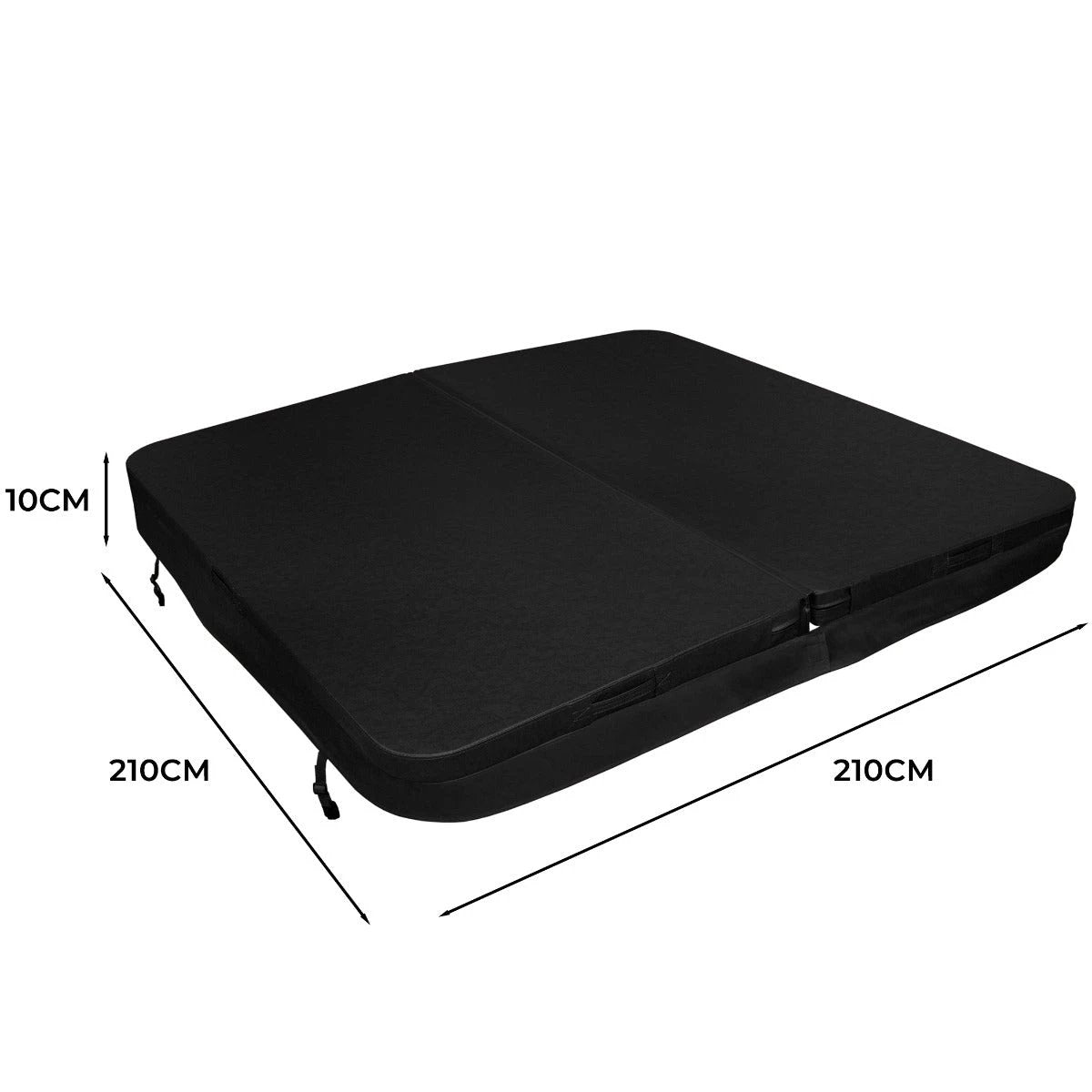 Monster Shop 2.1m Hot Tub Spa Cover – Black -