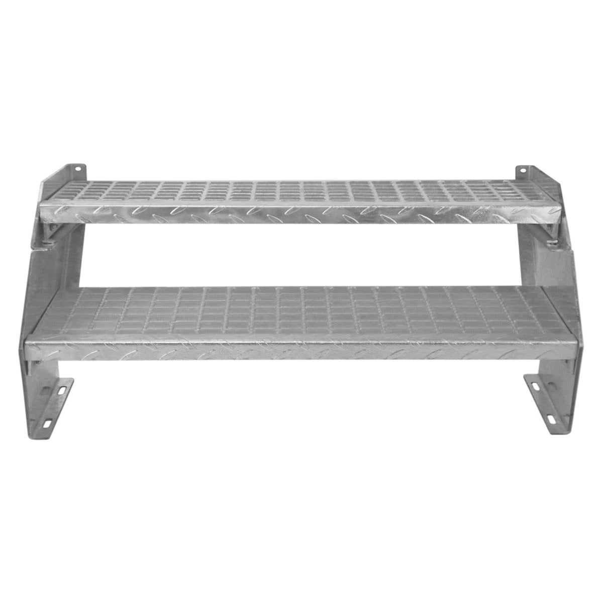 Monster Shop Adjustable 2 Section Galvanised Staircase - 900mm Wide -