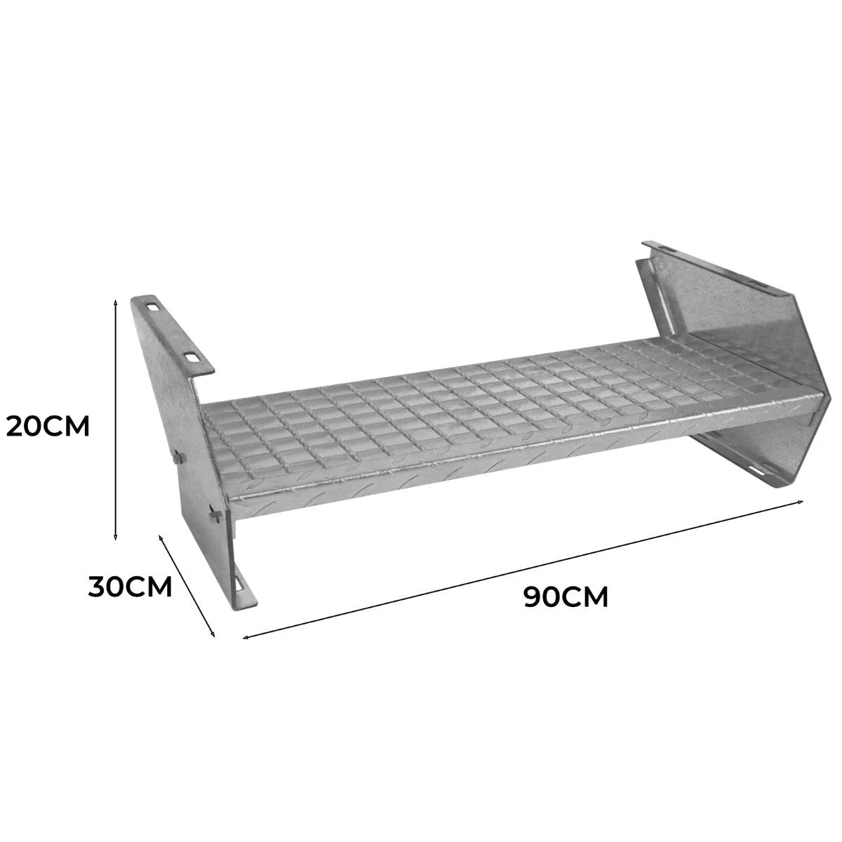Monster Shop Additional Galvanised Steel Steps - 900mm Wide -