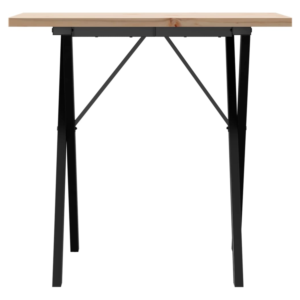 vidaXL vidaXL Dining Table 80x50x75.5 Xframe Pine Home - Dining Table