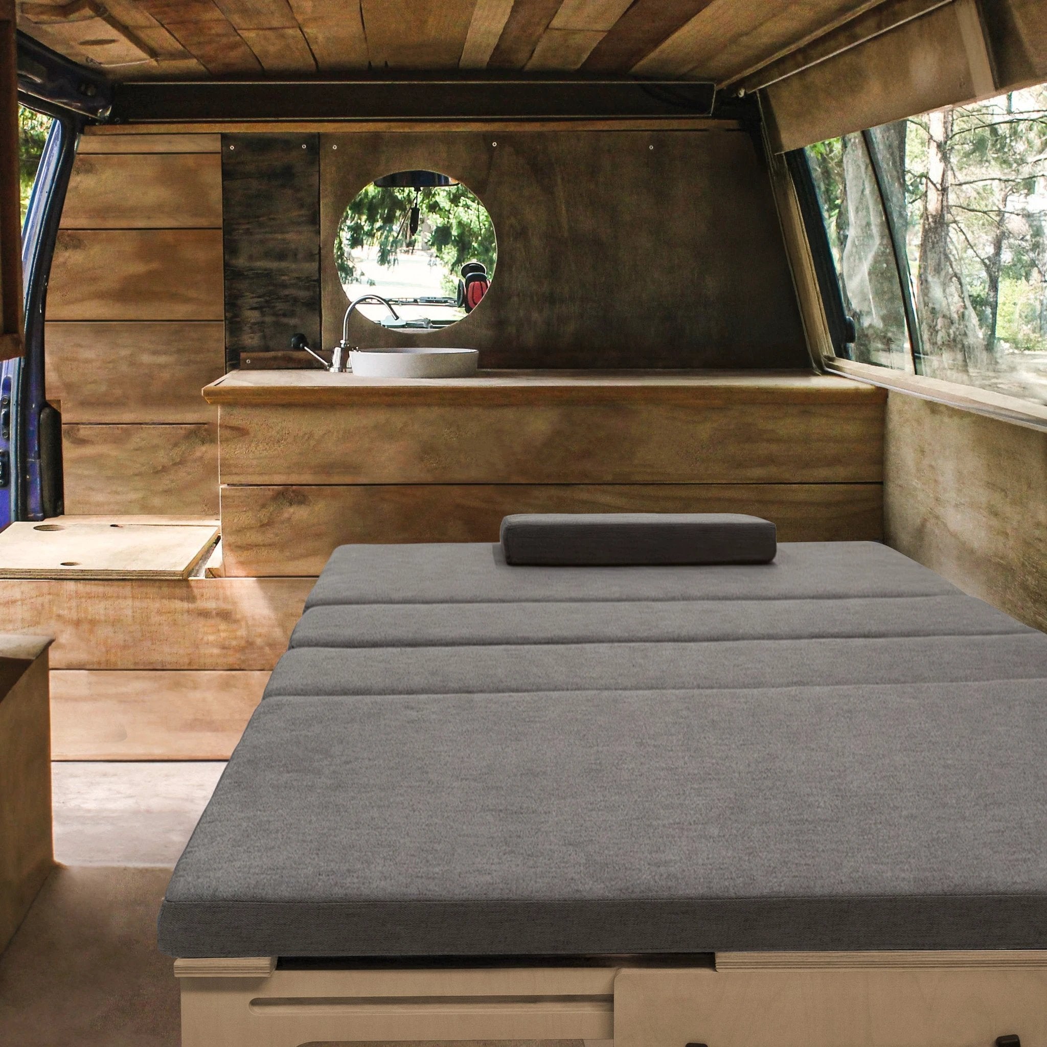 Monster Shop L-Shaped Camper Van Bed -