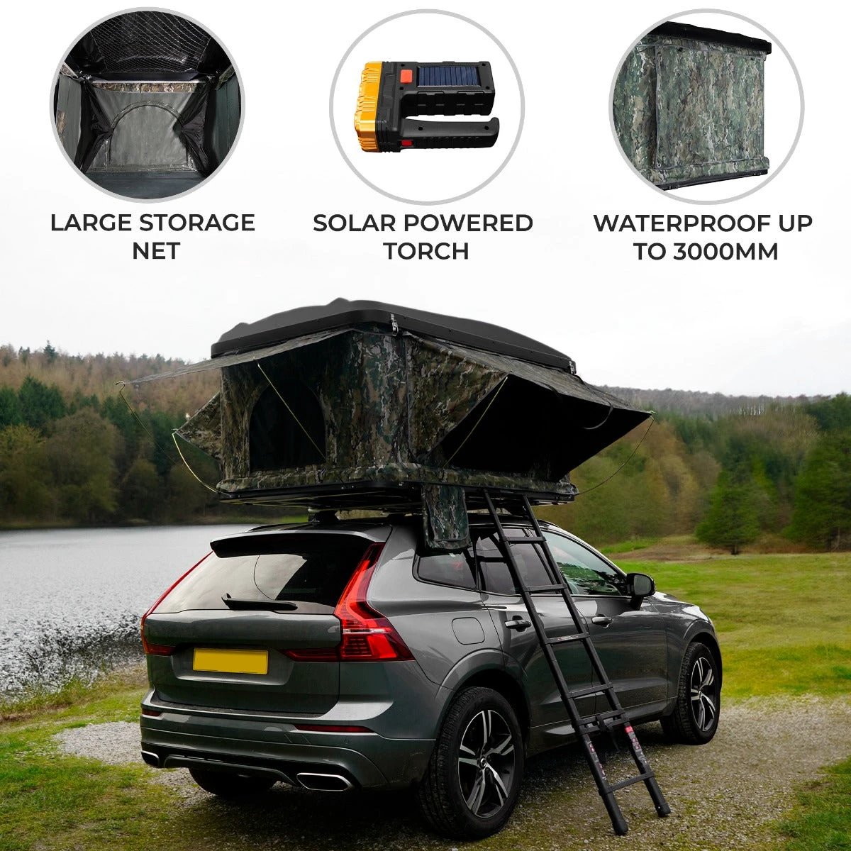 Monster Shop Car Roof Tent – Camouflage -