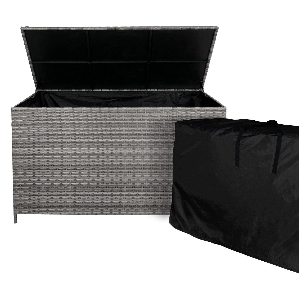 Monster Shop Rattan Corner Set & Storage Box - Grey -