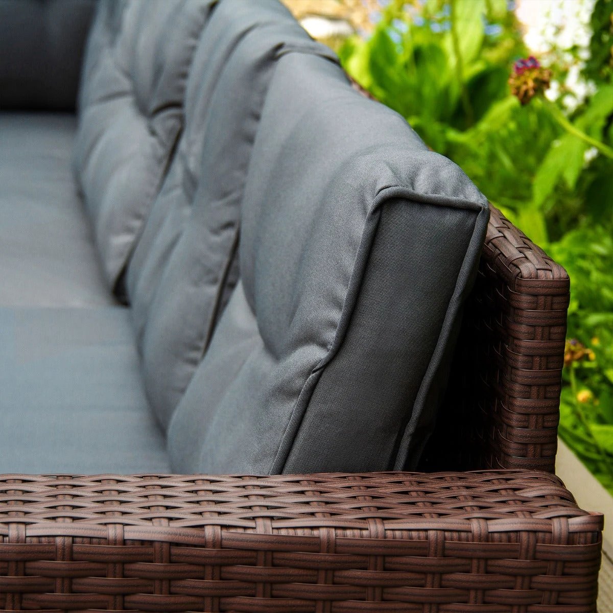 Monster Shop Rattan Corner Set & Storage Box - Brown -