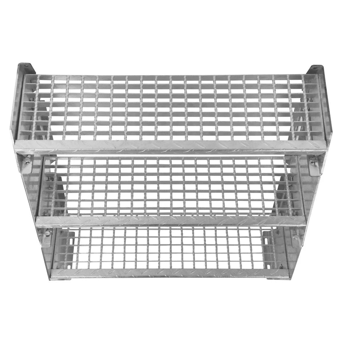 Adjustable 5 Section Galvanised Staircase - 900mm Wide by Monster Shop