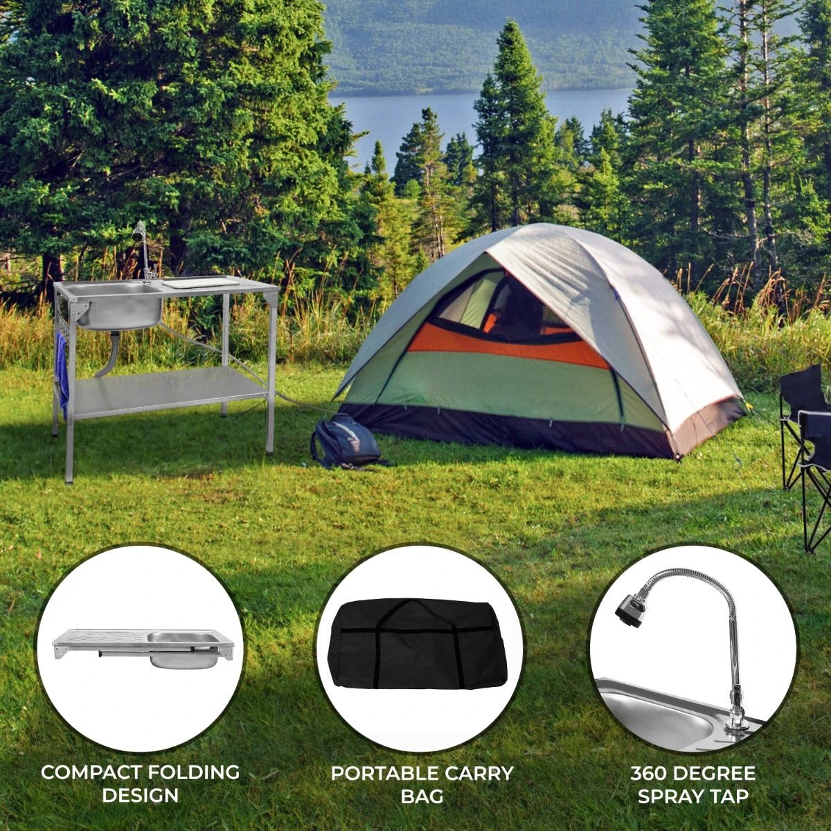 Monster Shop Folding Camping Sink -