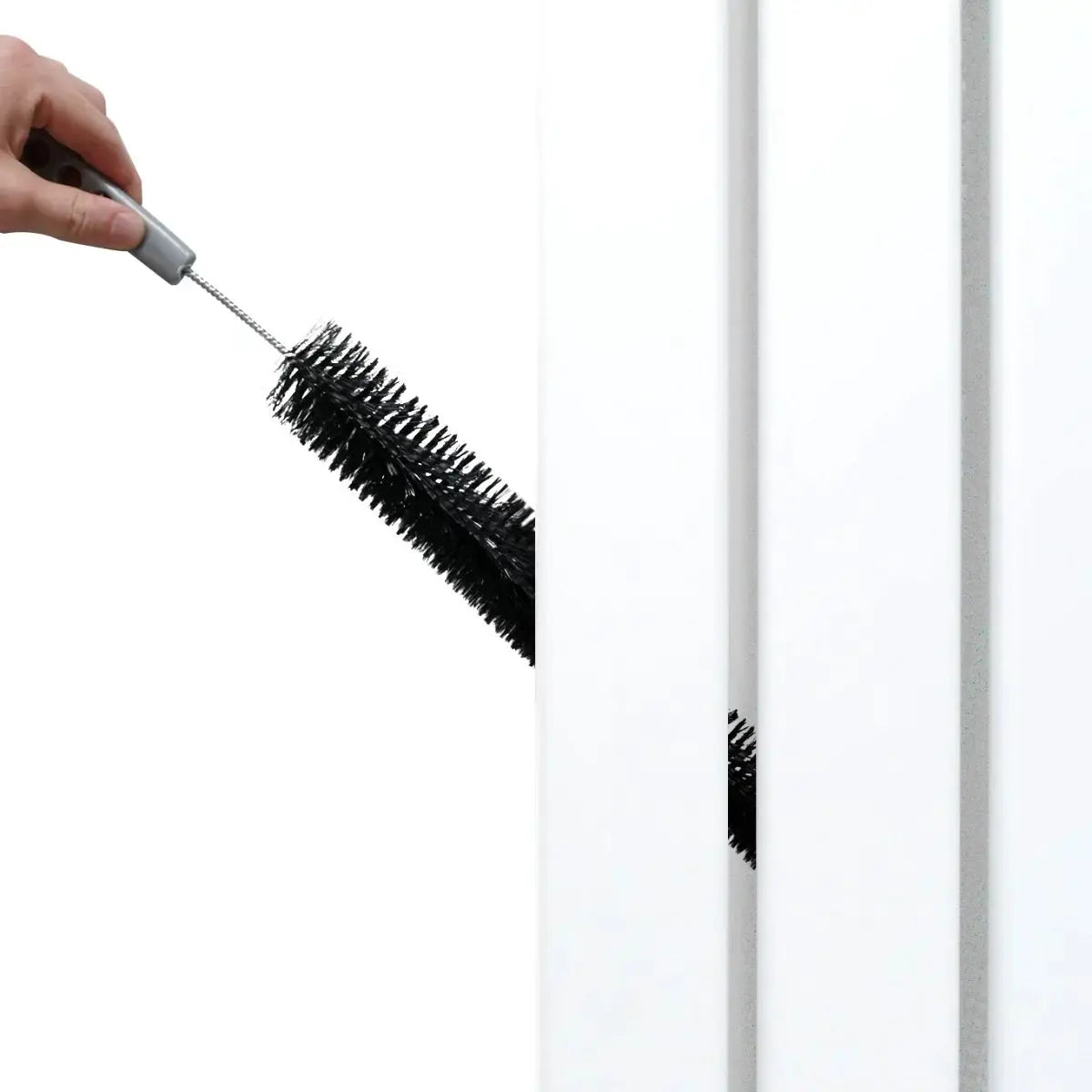 Monster Shop Flat Mirror Radiator - 1800mm x 425mm - White -