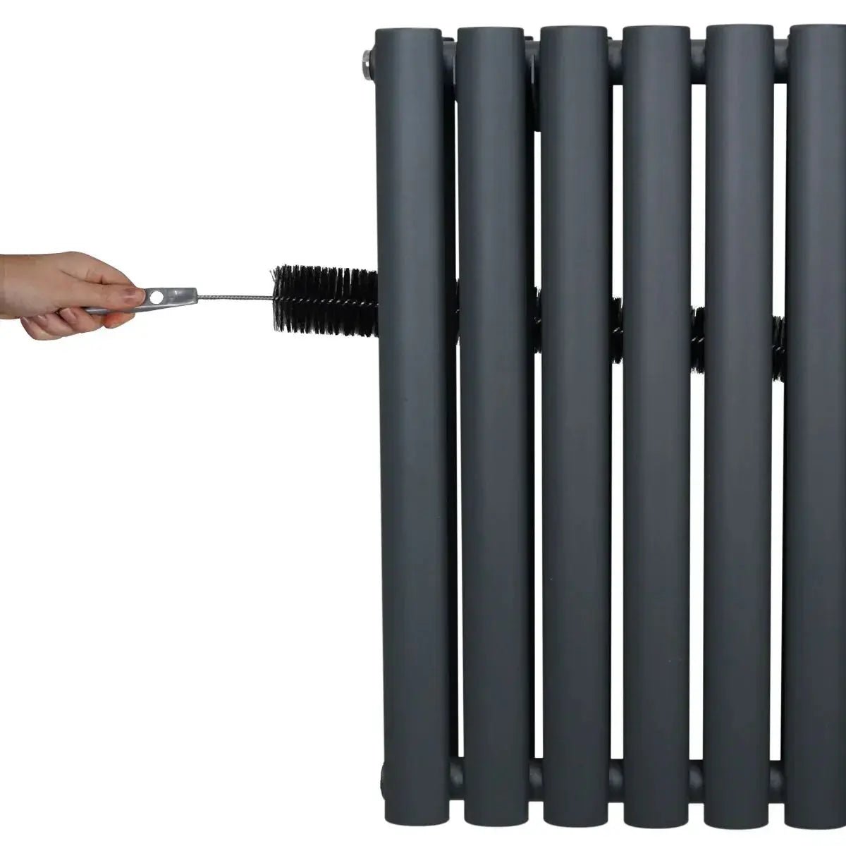 Monster Shop Oval Column Radiator – 600mm x 780mm – Anthracite Grey -