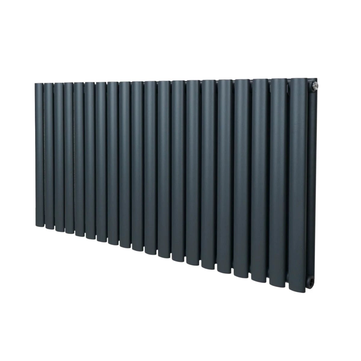 Monster Shop Premium Oval Column Radiator 600mm By 1200 mm Anthracite Finish For Living Rooms - Radiator