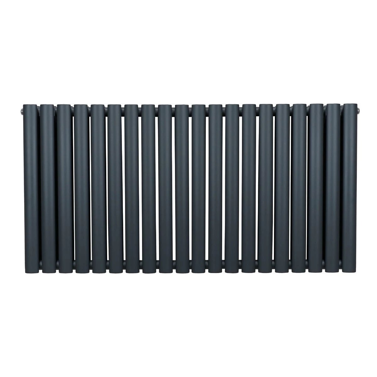 Monster Shop Premium Oval Column Radiator 600mm By 1200 mm Anthracite Finish For Living Rooms - Radiator