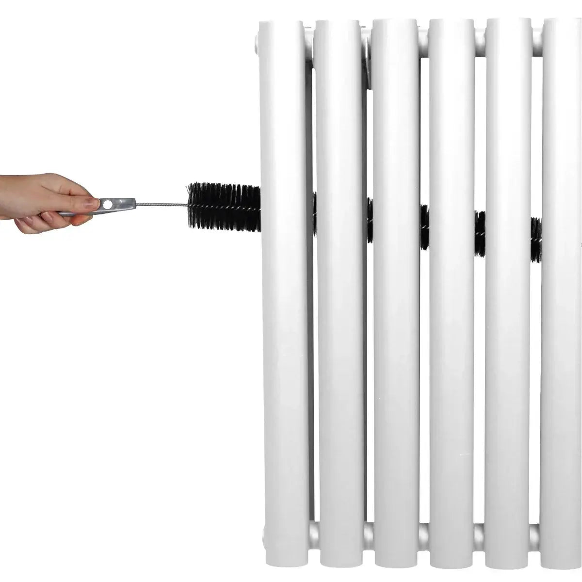 Monster Shop Oval Column Radiator – 1800mm x 360mm – White -
