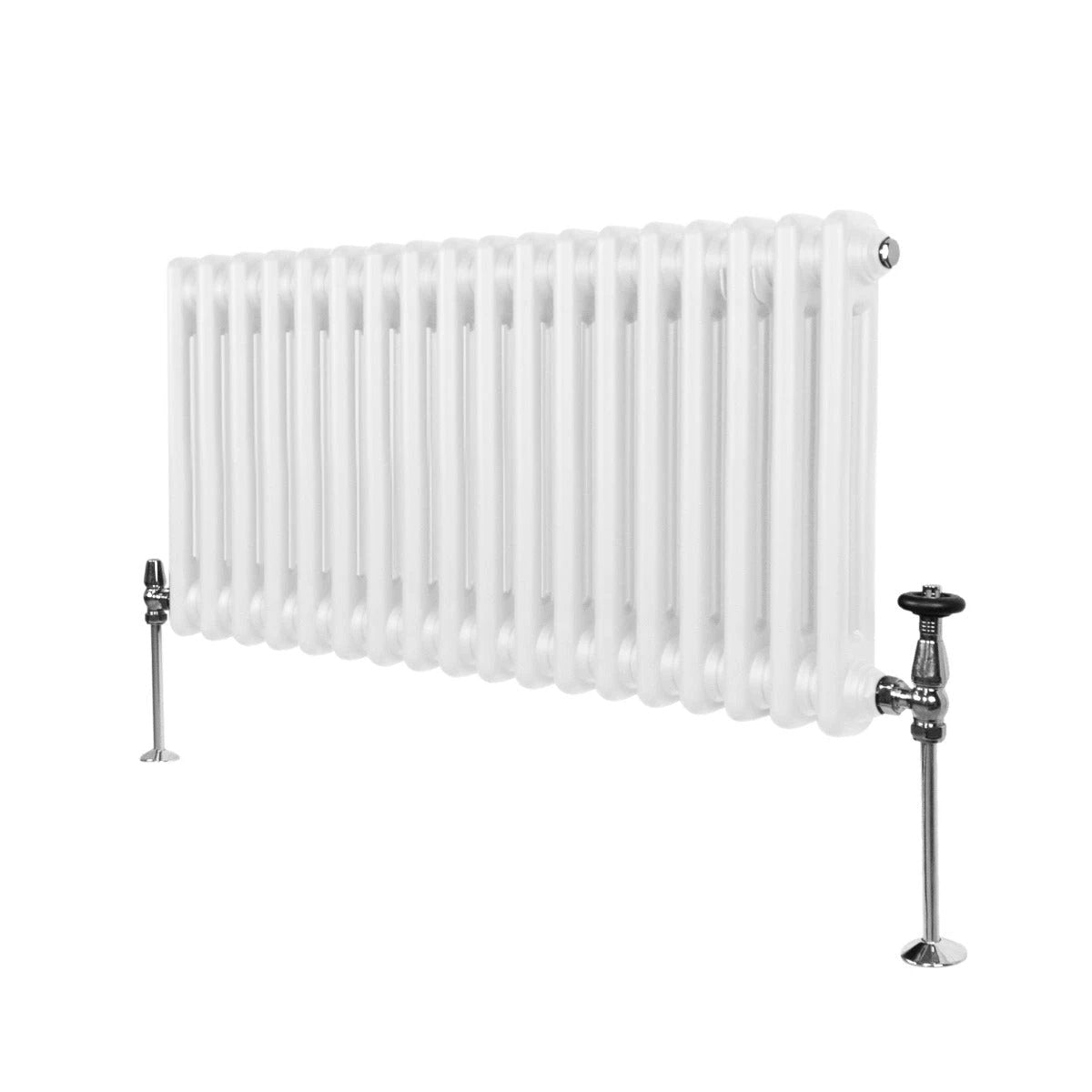 Monster Shop Premium Traditional Radiator 300x832mm White Two Column Durable Steel Ideal For Living Rooms - Radiator
