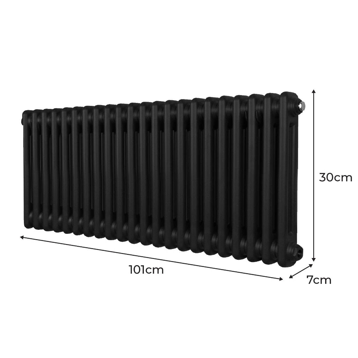Traditional Radiator 300x1012 Black Home by Monster Shop