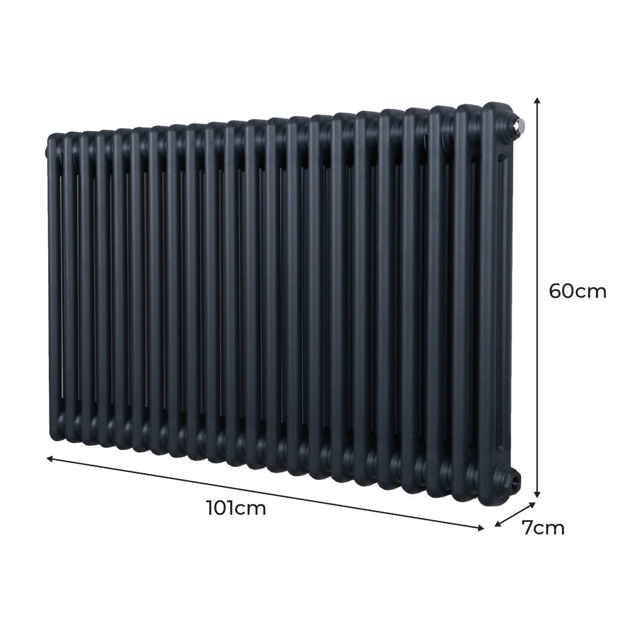 Monster Shop Traditional 2Column Radiator 600x1012 Anthracite - Radiator