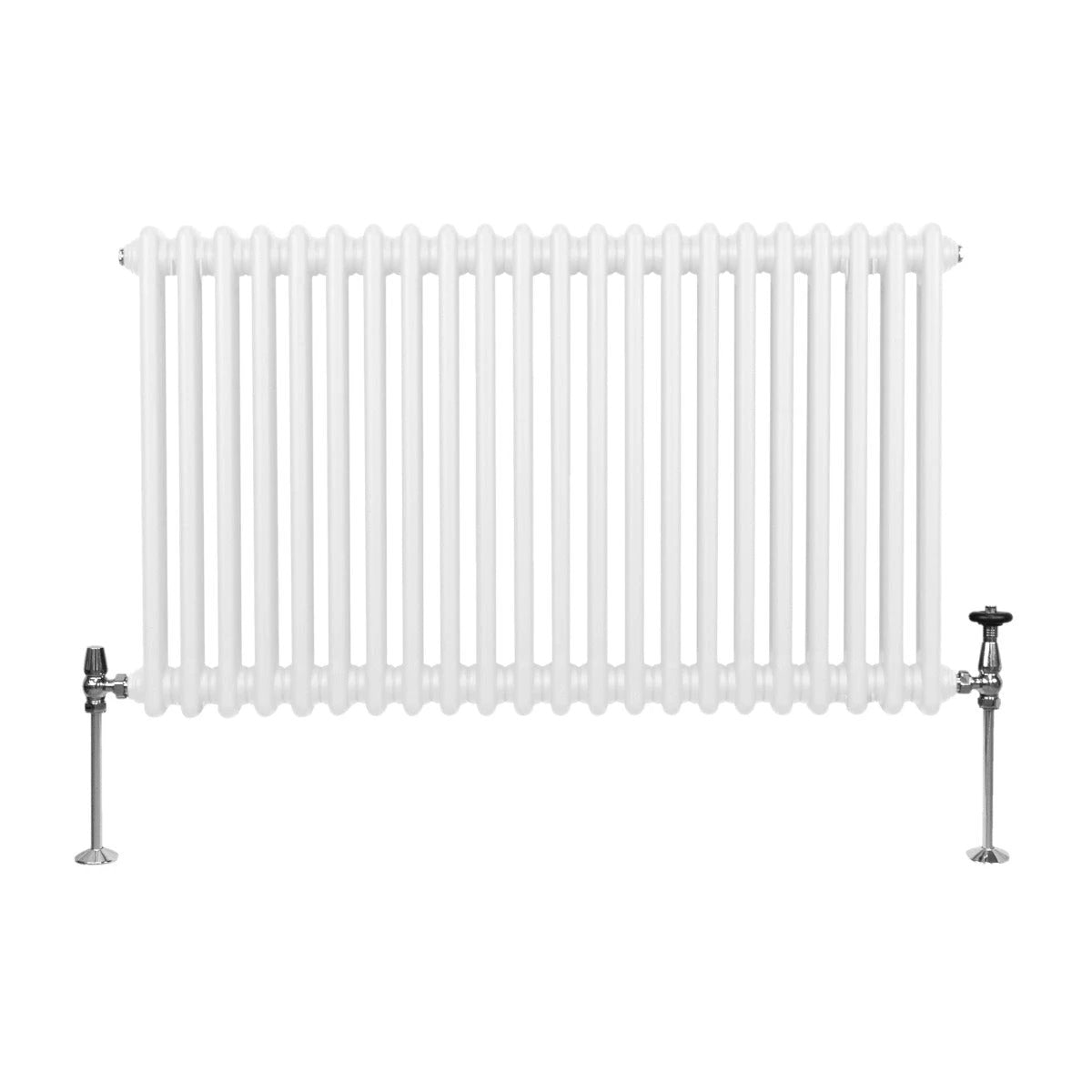 Monster Shop Premium Radiator 600x1012mm 2-Column Traditional White 1.5mm Carbon Steel Home Heating - Radiator