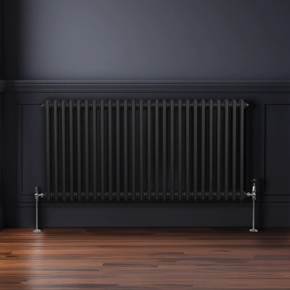 Premium Radiator 600x1192mm 2Column Black Home by Monster Shop