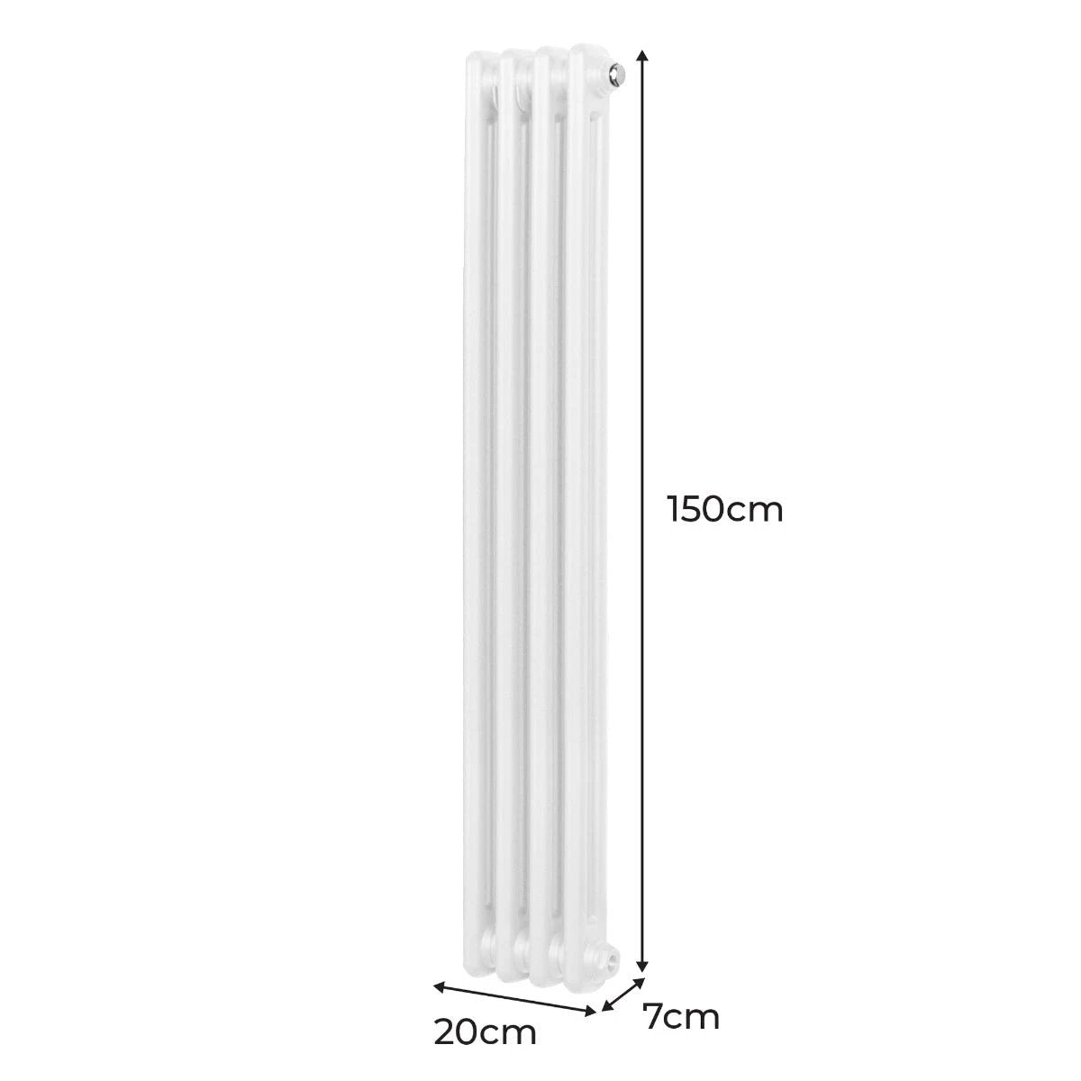 Traditional Radiator 1500x202 White 2-Column Home by Monster Shop