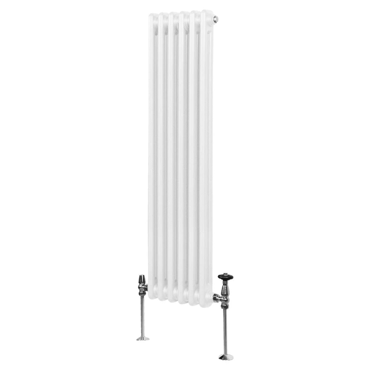 Monster Shop Traditional Two Column Radiator 1500x292mm White Carbon Steel High Efficiency Home Heating - Radiator