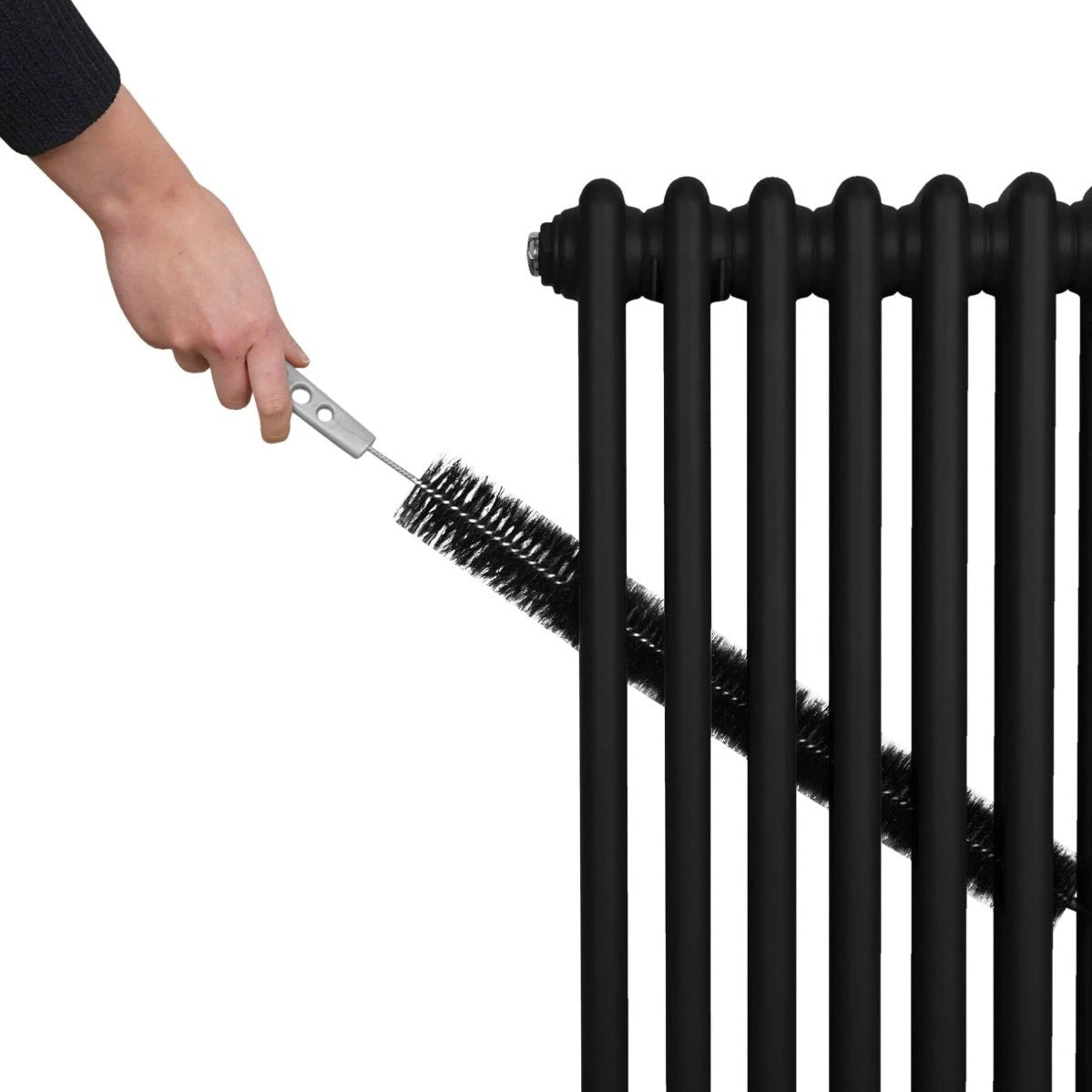 Monster Shop Premium Traditional Two Column Radiator 1500x292mm Black For Efficient Home Heating And Comfort - Radiator