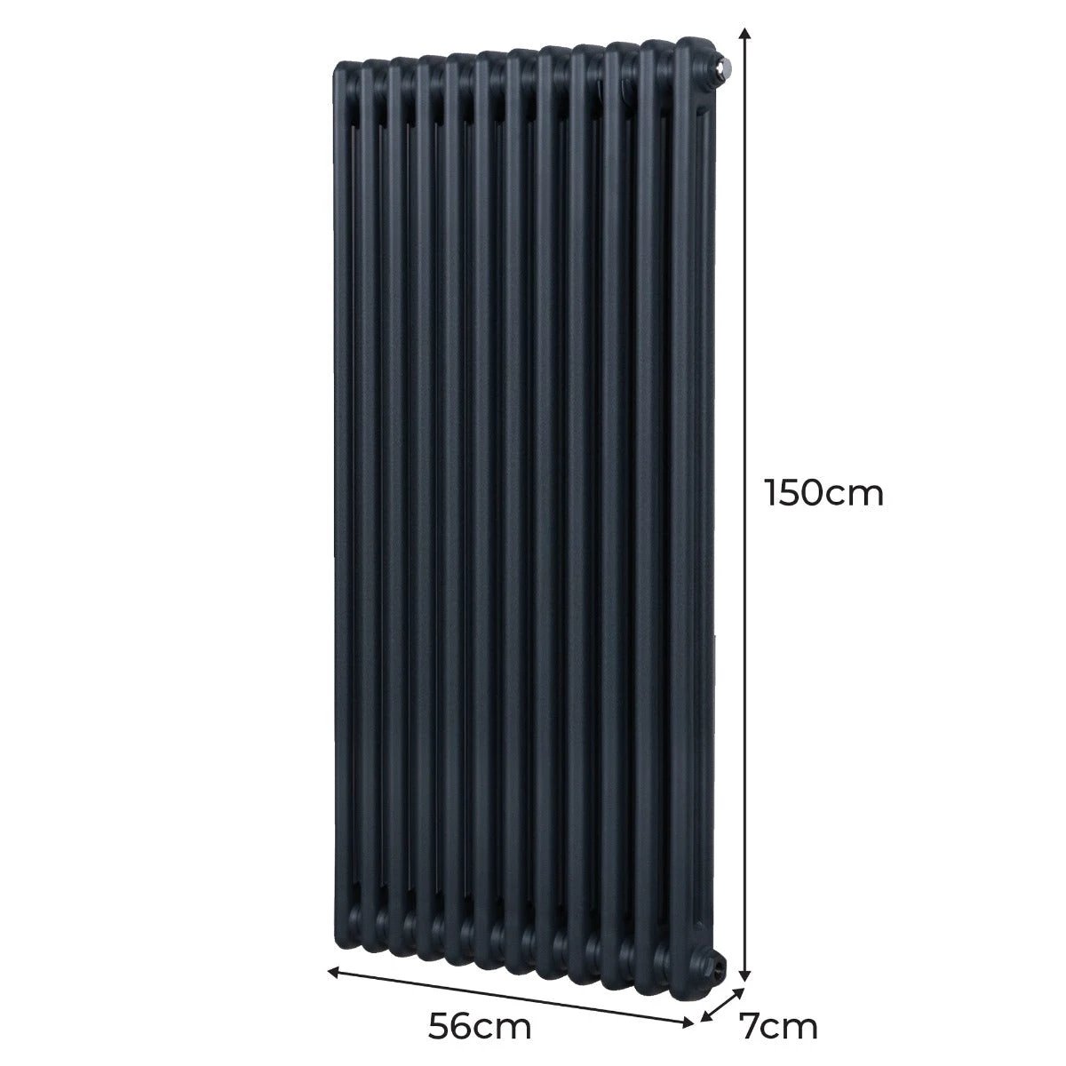 Monster Shop Premium Radiator 1500x562mm 2Col Anthracite Home - Radiator