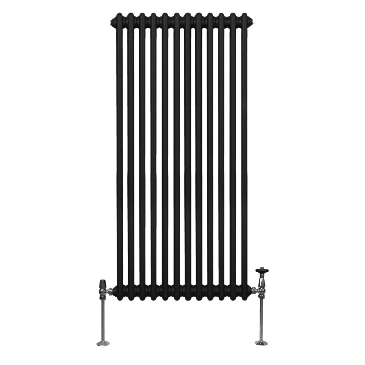 Classic Radiator 1500x562mm TwoColumn Black Home by Monster Shop