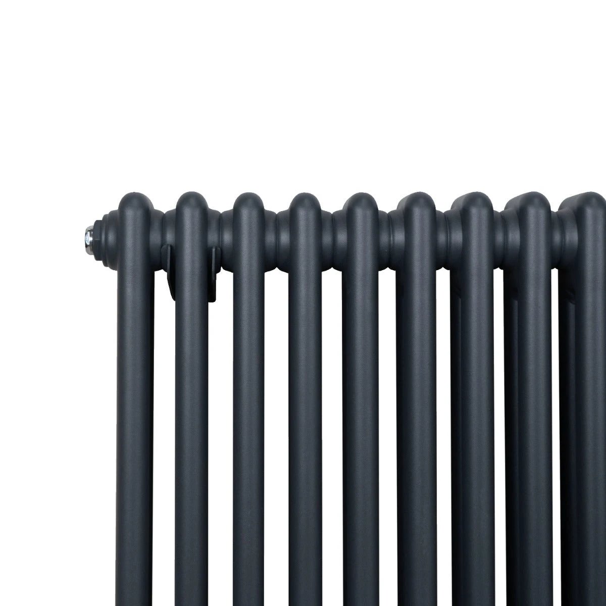 Traditional Radiator 1800 x 382mm Two Column Anthracite Carbon Steel 1.5mm Home Heating by Monster Shop