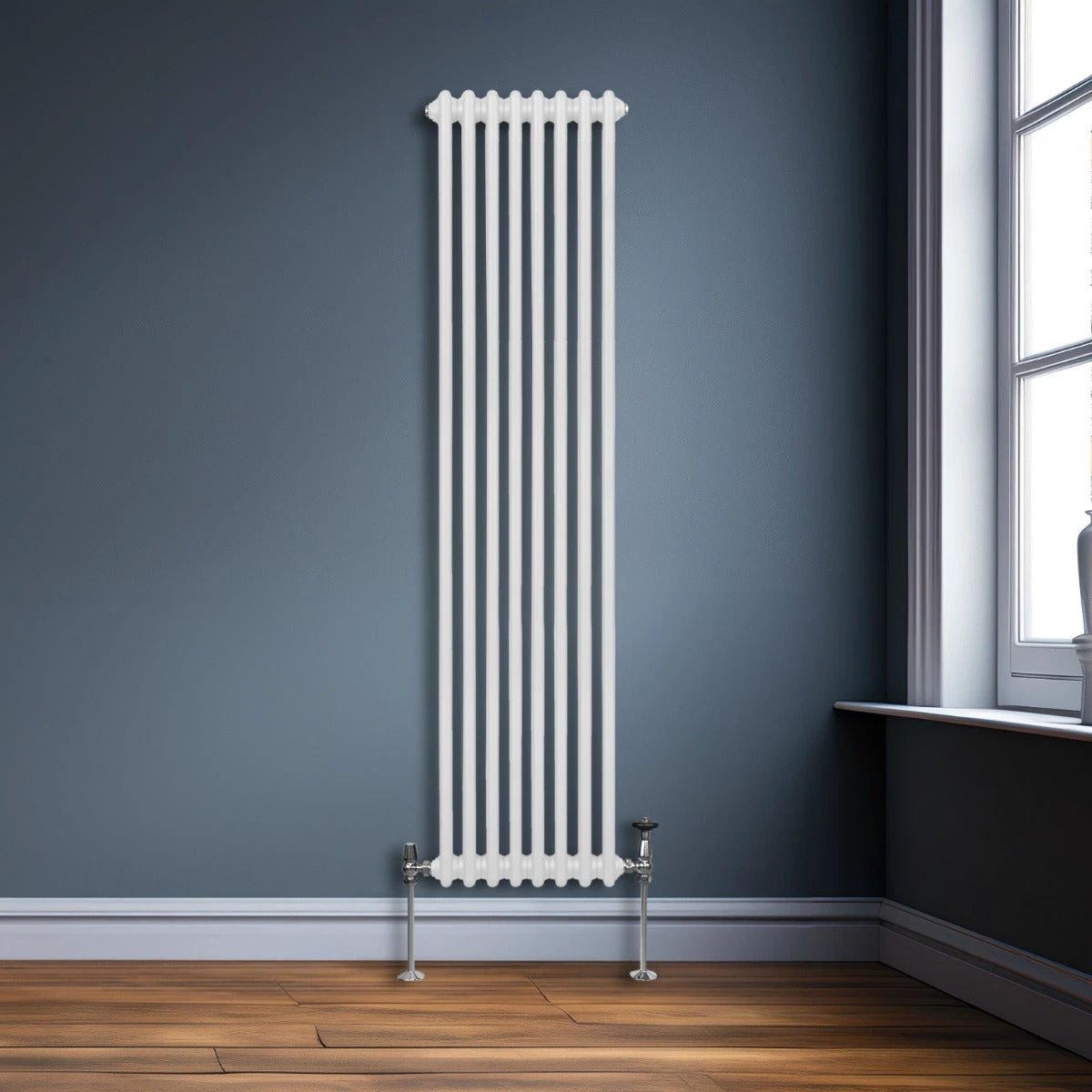 Premium Traditional Radiator 1800x382mm 2 Column White High Efficiency Home Heating by Monster Shop